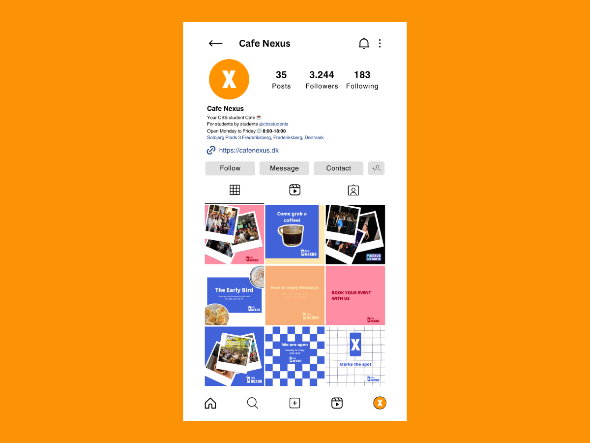 Café Nexus brand application